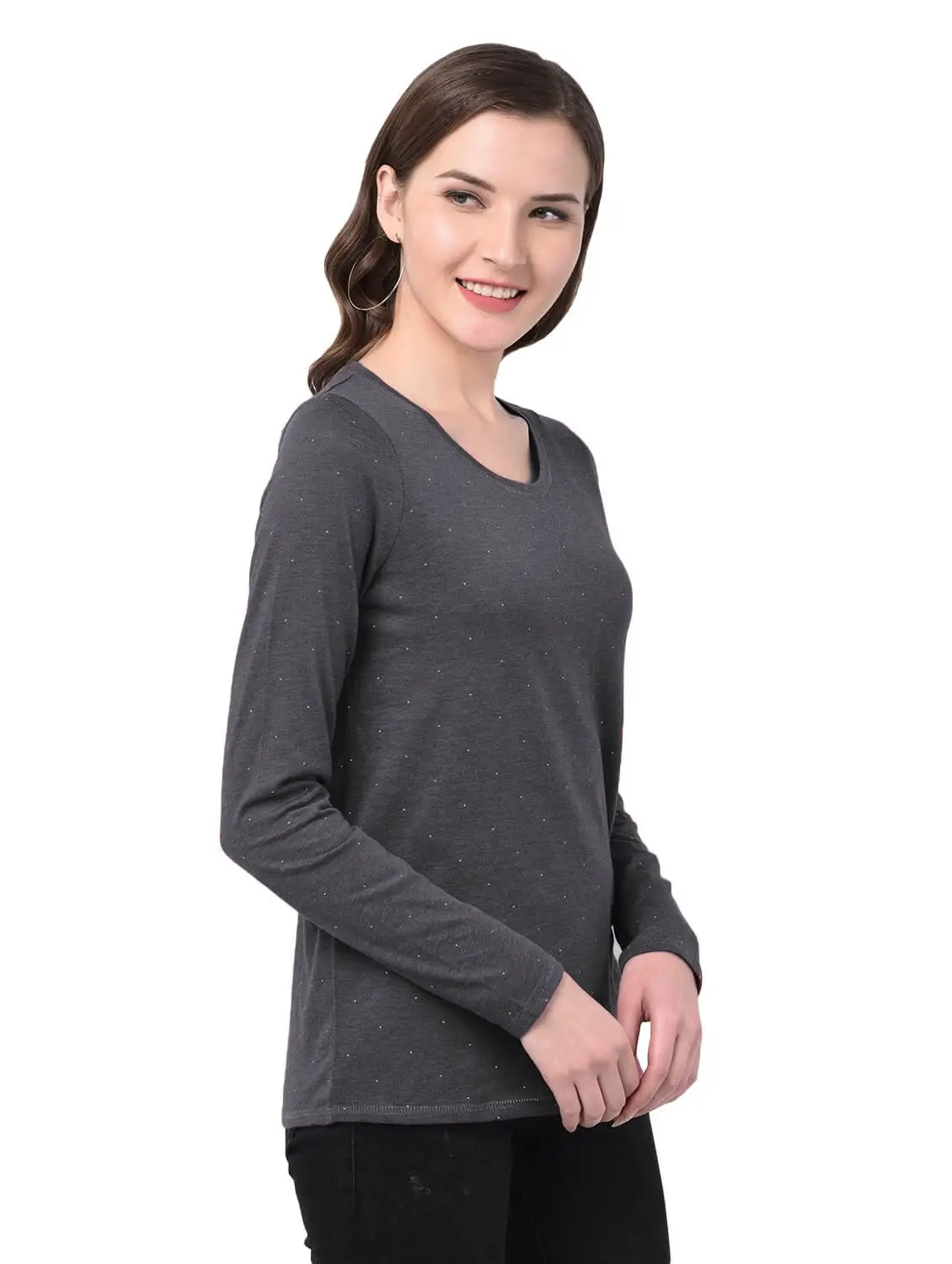Classic Round Neck Cotton T-Shirt for Women