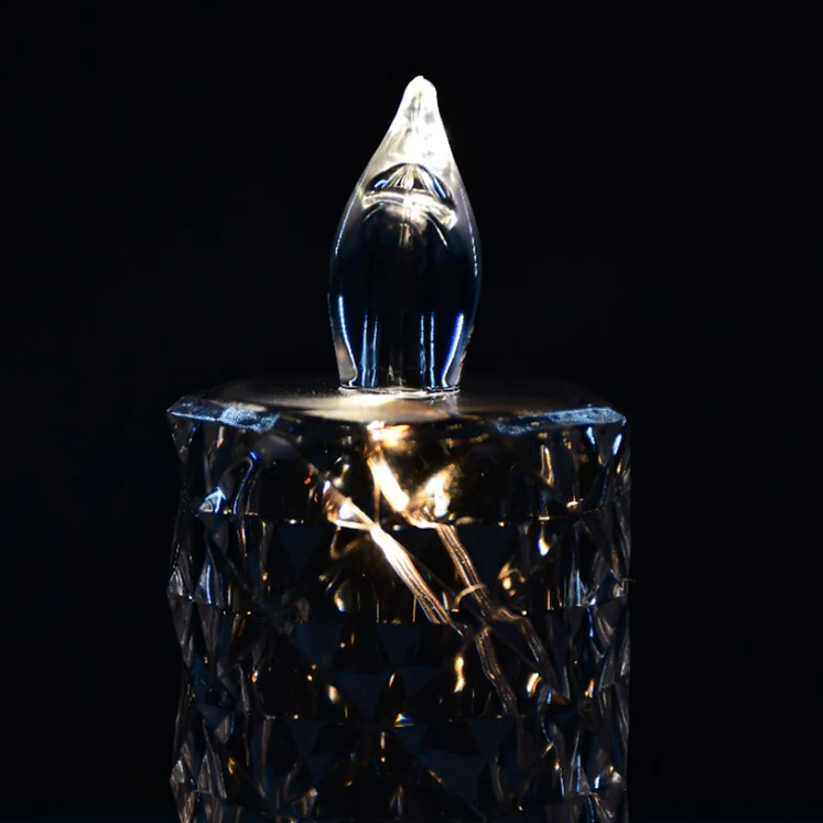 Glowing Elegance: Crystal Rose Candles for Home Decor